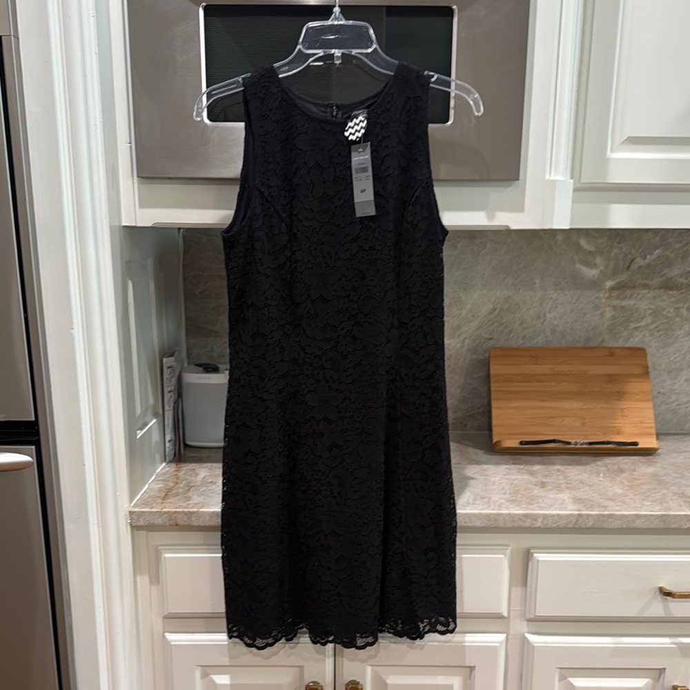 Ann Taylor Black Sheath Mini Dress